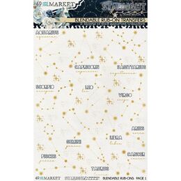 49 And Market Rub-On Transfer Set 6"X8" - Starlight Dreams Constellation