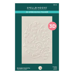 Spellbinders 3D Embossing Folder - Norwegian Rosemaling (by Susan Tierney-Cockburn) E3D-105