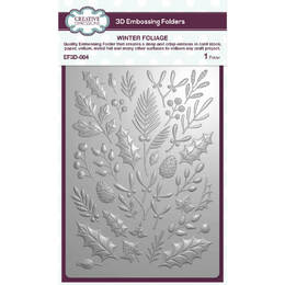 Creative Expressions 3D Embossing Folder - Winter Foliage (5in x 7in)