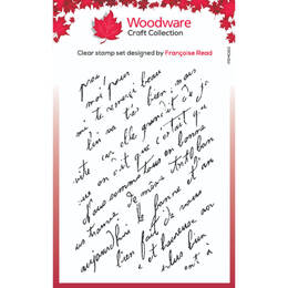 Woodware Clear Stamps Singles - French Script (3in x 4in)