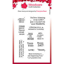 Woodware Clear Stamps Singles - Postage Stamp Greetings (4in x 6in)