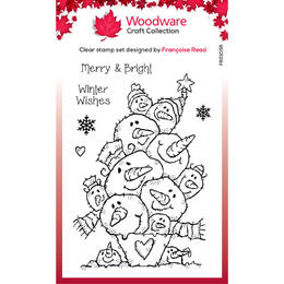 Woodware Clear Stamps Singles - Snow Balls (4in x 6in)