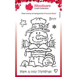 Woodware Clear Stamps Singles - Top Hat Snowman (4in x 6in)