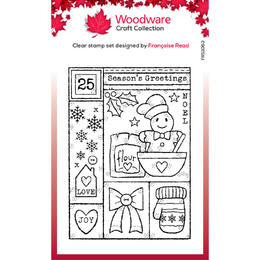 Woodware Clear Stamps Singles - Winter Sampler (4in x 6in)