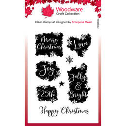 Woodware Clear Stamps Singles - Christmas Patches (4in x 6in)