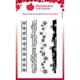 Woodware Clear Stamps Singles - Christmas Borders (4in x 6in)