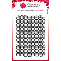 Woodware Clear Stamps Singles - Faded Gingham (4in x 6in)