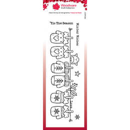 Woodware Clear Stamps Singles - Winter Mittens (8in x 2.6in)