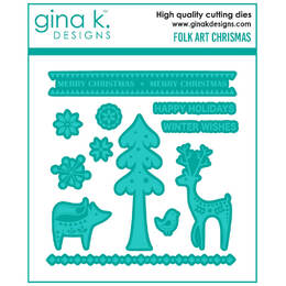 Gina K Designs Dies - Folk Art Christmas