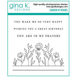 Gina K Designs Clear Stamps - Garden of Wishes