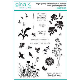 Gina K Designs Clear Stamps - Beautiful Day