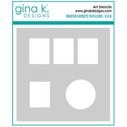 Gina K Designs Stencils - Master Layouts 15 Fillers