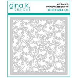 Gina K Designs Stencil - Butterfly Garden