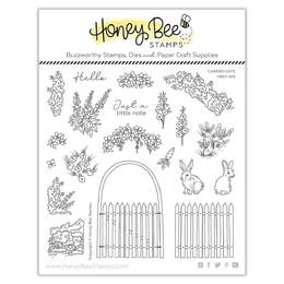 Honey Bee Clear Stamps 6x6 - Garden Gate HBST-483
