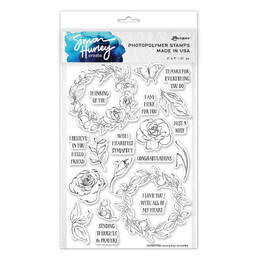 Simon Hurley create. Photopolymer Stamp - Everyday Wreaths HUR87984