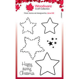 Woodware Clear Stamps Singles - Paintable Shapes - Stars (4in x 6in)