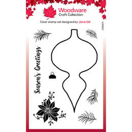 Woodware Clear Stamps Singles - Paintable Shapes - Fancy Drop (4in x 6in)