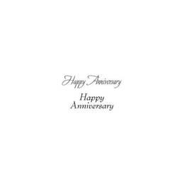 Woodware Clear Stamps - Just Words Happy Anniversary (1.5in x 3in)