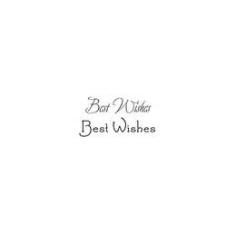 Woodware Clear Stamps - Just Words Best Wishes (1.5in x 3in)