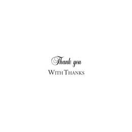 Woodware Clear Stamps Minis - Thank You (1.5in x 3in)