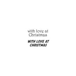 Woodware Clear Stamps Singles - With Love At Christmas (1.5in x 3in)