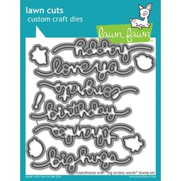 Lawn Fawn - Lawn Cuts Dies - Big Scripty Words LF1172