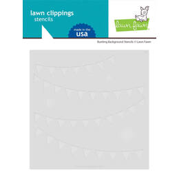 Lawn Fawn Stencils - Bunting Background LF3453