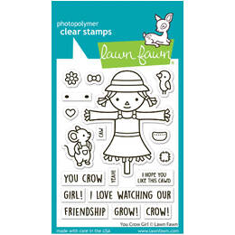 Lawn Fawn - Clear Stamps - You Crow Girl LF3490