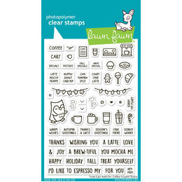 Lawn Fawn - Clear Stamps - Treat Cart Add-On: Coffee LF3496