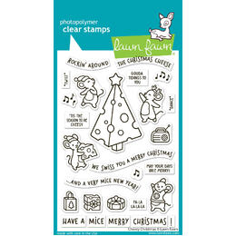 Lawn Fawn - Clear Stamps - Cheesy Christmas LF3500