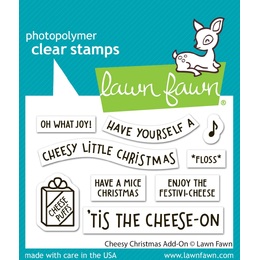 Lawn Fawn - Clear Stamps - Cheesy Christmas Add-On LF3502