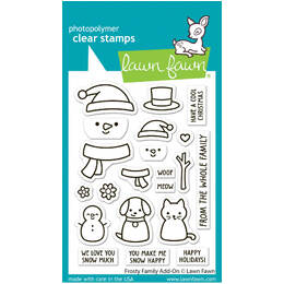 Lawn Fawn - Clear Stamps - Frosty Family Add-On LF3506