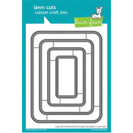 Lawn Fawn Dies - Large Stitched Rounded Rectangle Stackables LF3518