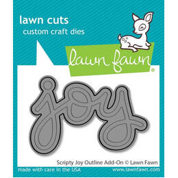 Lawn Fawn Dies - Scripty Joy Outline Add-On LF3520