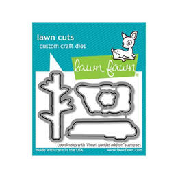 Lawn Fawn Dies - I Heart Pandas Add-On LF3600