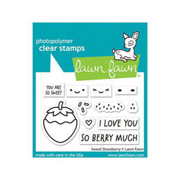 Lawn Fawn - Clear Stamps - Sweet Strawberry LF3602