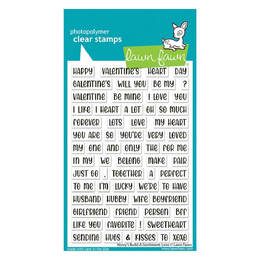 Lawn Fawn - Clear Stamps - Henry's Build-A-Sentiment - Love LF3605