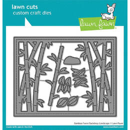 Lawn Fawn Dies - Bamboo Forest Backdrop: Landscape LF3617