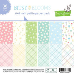 Lawn Fawn Petite Paper Pack 6 x 6 - Bitsy Blooms LF3650