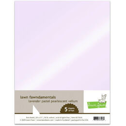 Lawn Fawn Cardstock - Vellum - Lavender Pastel Pearlescent LF3656