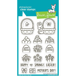 Lawn Fawn - Clear Stamps - Spring Basket LF3658