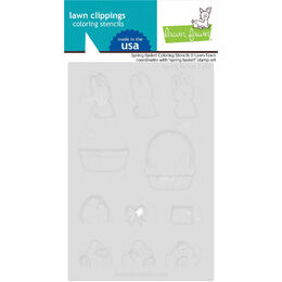 Lawn Fawn Coloring Stencils - Spring Basket LF3660