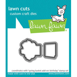 Lawn Fawn Dies - Spring Basket Add-On: Birthday LF3662