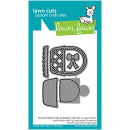 Lawn Fawn Dies - Reveal Wheel Spring Basket Add-On LF3664