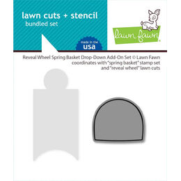 Lawn Fawn Dies - Reveal Wheel Spring Basket Drop-Down Add-On Set LF3665