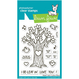 Lawn Fawn - Clear Stamps - Heart Tree LF3671