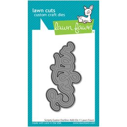 Lawn Fawn Dies - Scripty Easter Outline Add-On LF3690