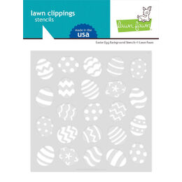 Lawn Fawn Stencils - Easter Egg Background LF3692