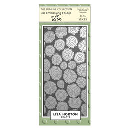 Lisa Horton Crafts 3D Embossing Folder - Log Slices