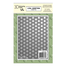 Lisa Horton Crafts Embossing Folder 5" x 7" - Honeycomb Background